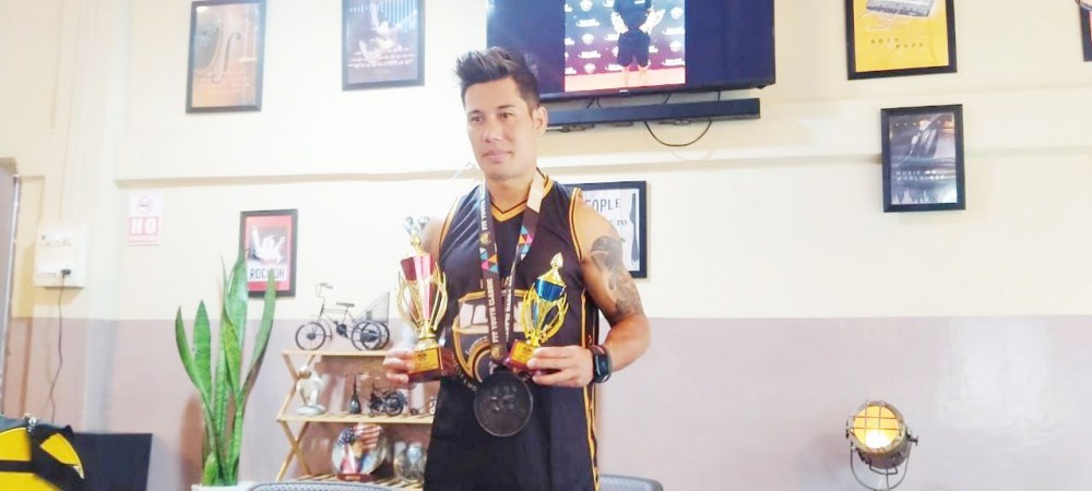 Nobin Thapa during a press conference in Kohima on November 10. (Morung Photo)